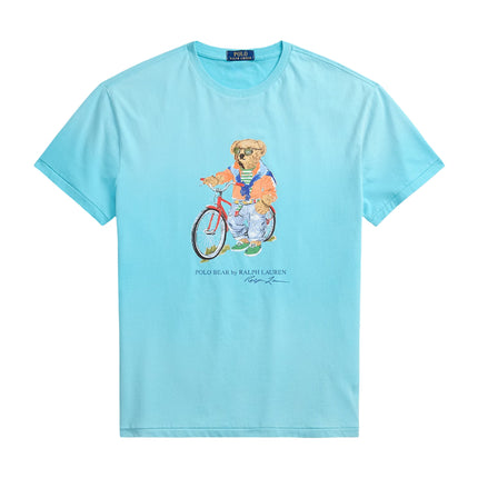 Polo Ralph Lauren Men's Classic Fit Polo Bear Jersey T-Shirt Perfect Turquoise Summer