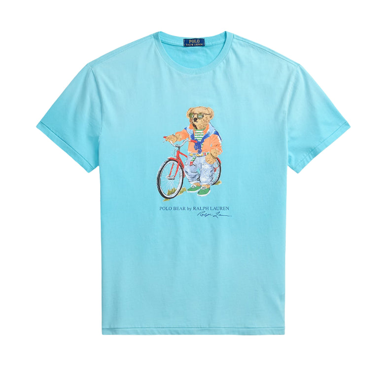 Polo Ralph Lauren Men's Classic Fit Polo Bear Jersey T-Shirt Perfect Turquoise Summer