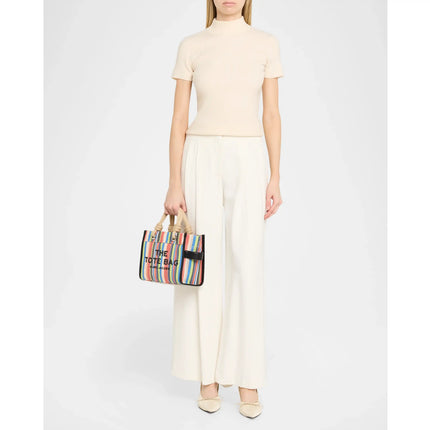 Marc Jacobs Women's The Stripe Mesh Small Tote Bag Red Multi