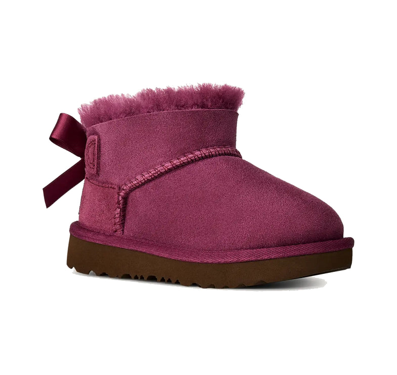 UGG Toddlers Ultra Mini Bailey Bow Dark Winterberry