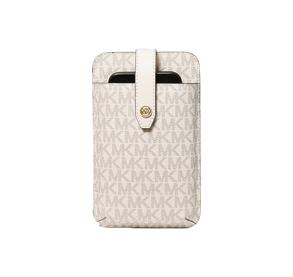 Michael Kors Women's Logo Smartphone Crossbody Bag Cream Multi