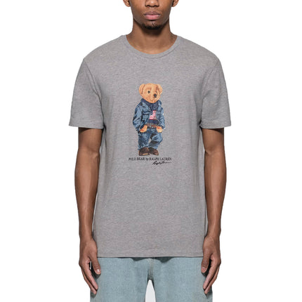 Polo Ralph Lauren Men's Denim Polo Bear Tee Grey