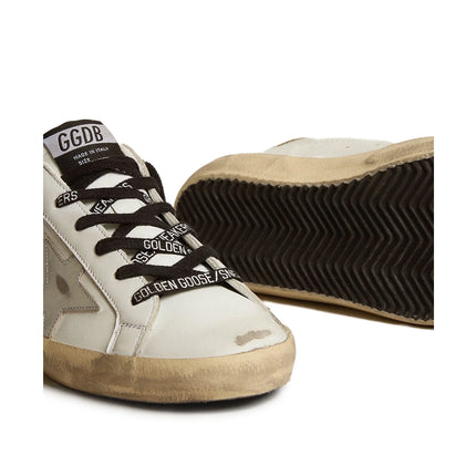 Golden Goose Women's Super Star Sneakers with Gold Glittery