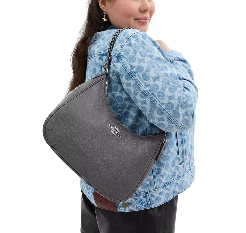 Coach Women's Chunky Chain Shoulder Strap Gunmetal