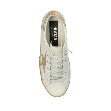 Golden Goose Women's Hi Star with Gold Star and White