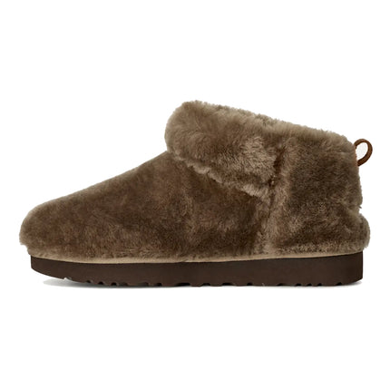 UGG Women's Classic Ultra Mini Fluffed Light Bronze