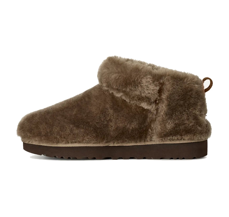 UGG Women's Classic Ultra Mini Fluffed Light Bronze