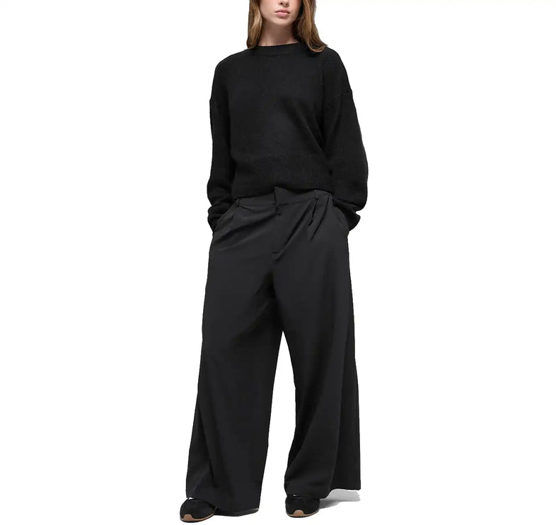 alo Women's High-Waist Dreamscape Trouser (Short) Black