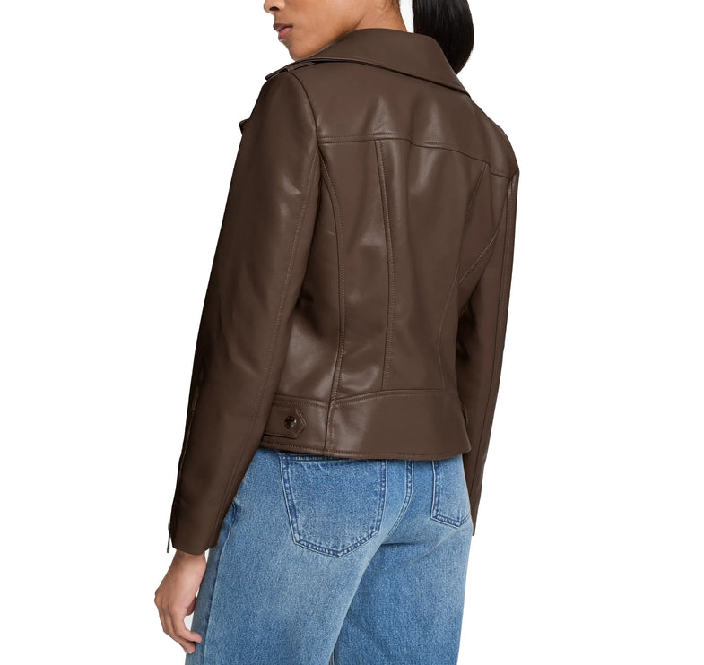 Michael Kors Women's Moto Jacket Chocolate