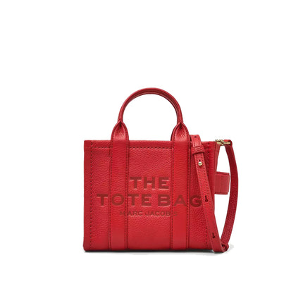 Marc Jacobs Women's The Leather Mini Tote Bag True Red