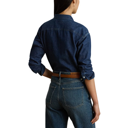 Polo Ralph Lauren Women's Relaxed Fit Denim Shirt Harvest Wash