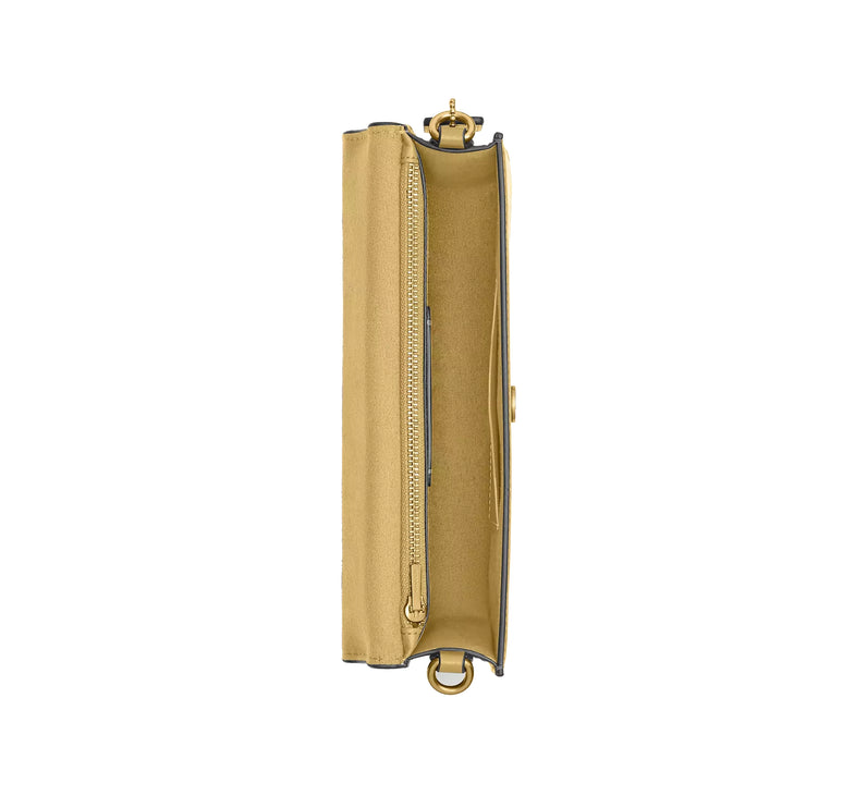 Coach Women's New York Elora Top Handle Crossbody Bag Brass/Vanilla