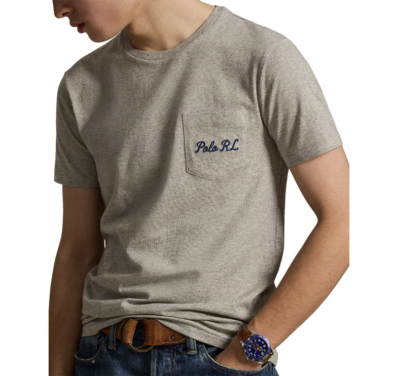 Polo Ralph Lauren Men's Classic Fit Polo Bear Jersey T-Shirt Loft Heather/Heritage Bear