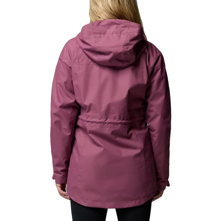 Columbia Women's Hikebound II Long Rain Jacket Antique Mauve