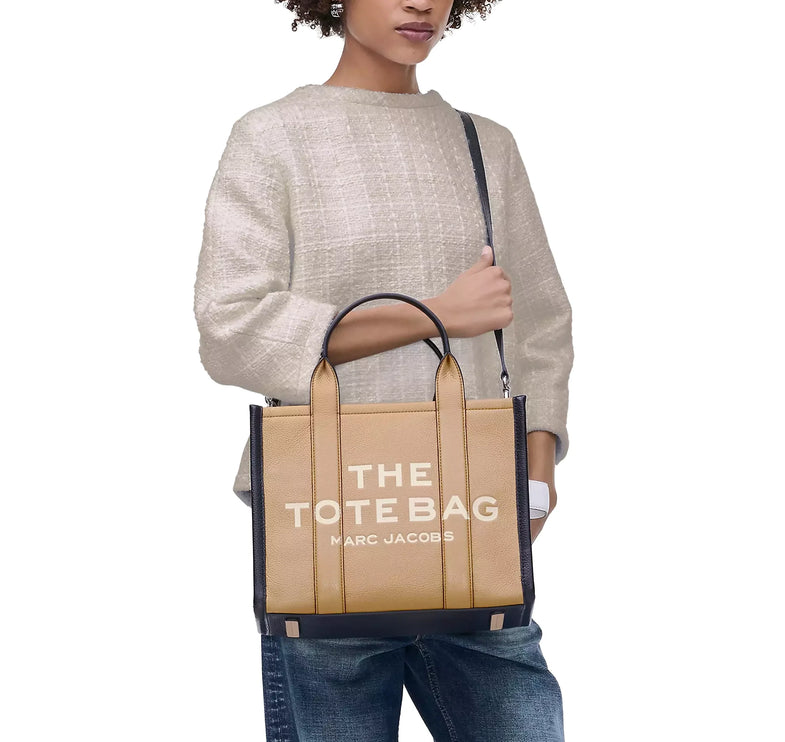 Marc Jacobs Women's The Colorblock Medium Tote Bag Camel Multi