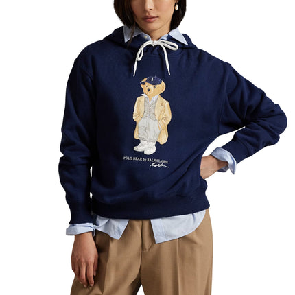 Polo Ralph Lauren Women's Polo Bear Fleece Hoodie Newport Navy