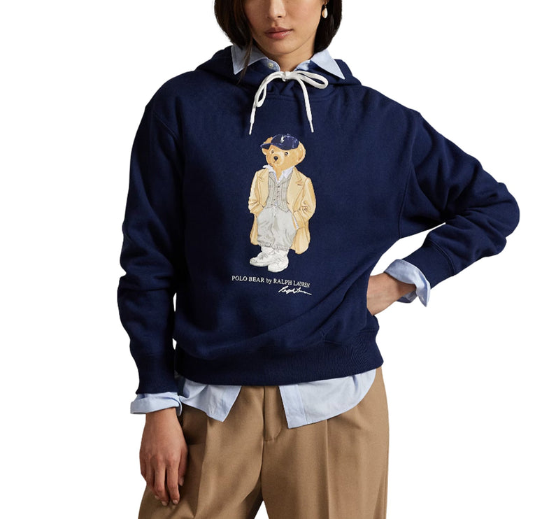 Polo Ralph Lauren Women's Polo Bear Fleece Hoodie Newport Navy