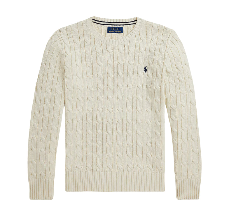 Polo Ralph Lauren Boy's Cable-Knit Cotton Sweater Andover Cream