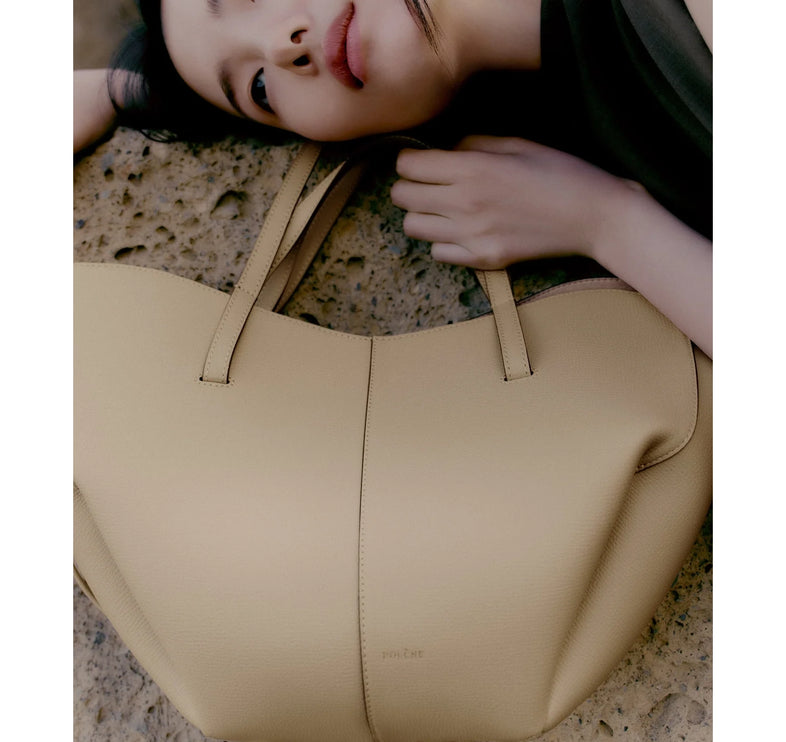 Polène Women's Cyme Mini Edition Textured Sand