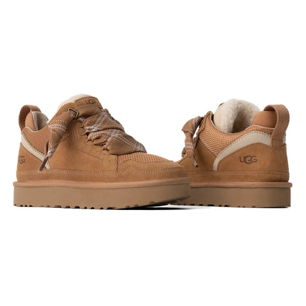 UGG Lowmel kadın sneaker, kahverengi (chestnut) süet