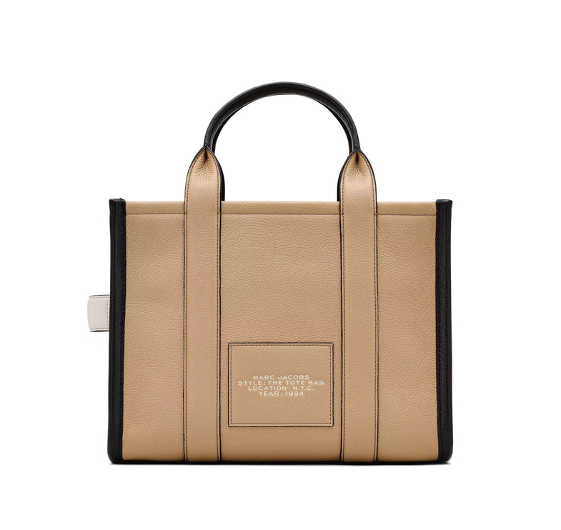 Marc Jacobs Women's The Colorblock Medium Tote Bag Camel Multi