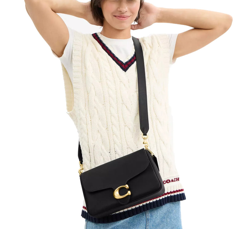 Coach Women's Soft Tabby Shoulder Bag Brass/Black