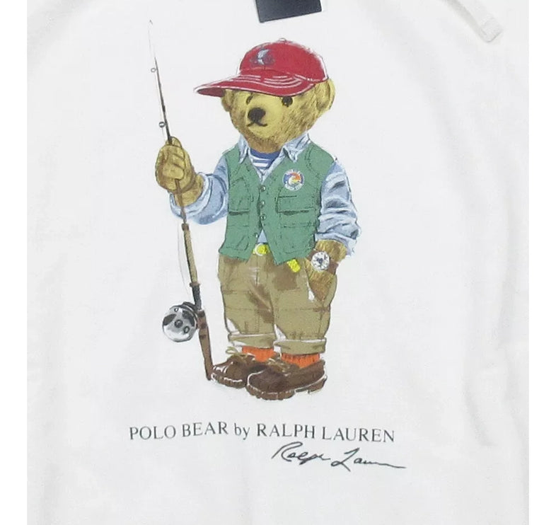 Polo Ralph Lauren Men's Polo Bear Fleece White - Hemen Kargoda