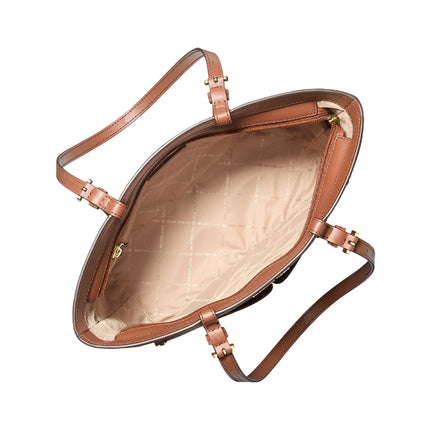 Michael Kors Women's Jet Set Medium Pocket Tote Bag Luggage