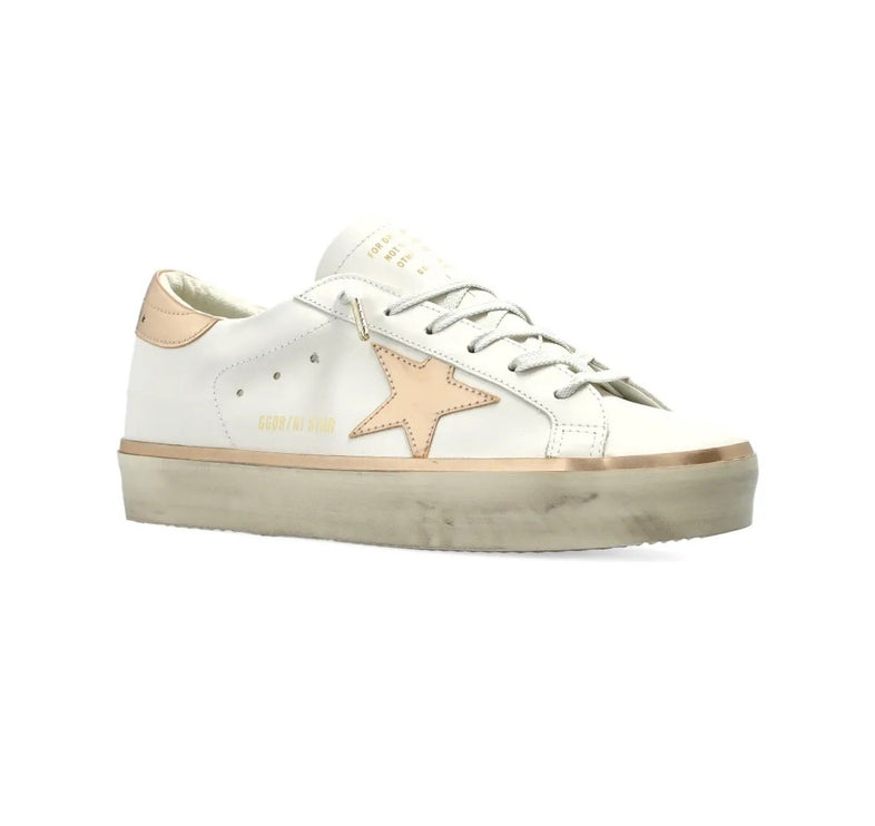 Golden Goose Women's Hi Star with Gold Star and White