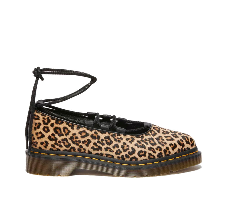 Dr. Martens Women's Elphie II Leopard Ballet Flats Light Tan