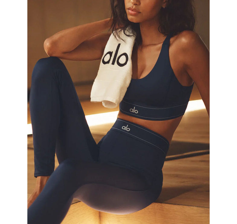 alo Women's Airlift High-Waist Suit Up Legging Navy/Navy