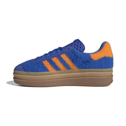 Adidas Women's Gazelle Bold Hi-Res Blue/Bright Orange/Gold Metallic JS3906
