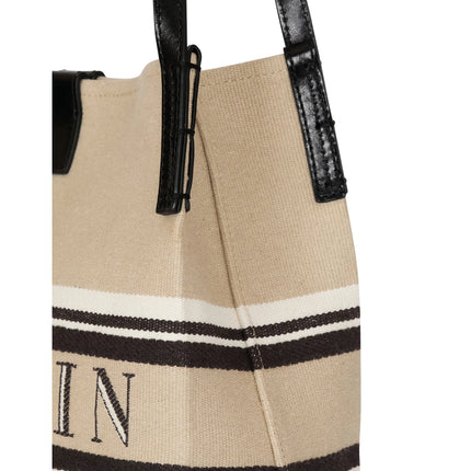Balmain Women's Small Release Shopper Bag Beige