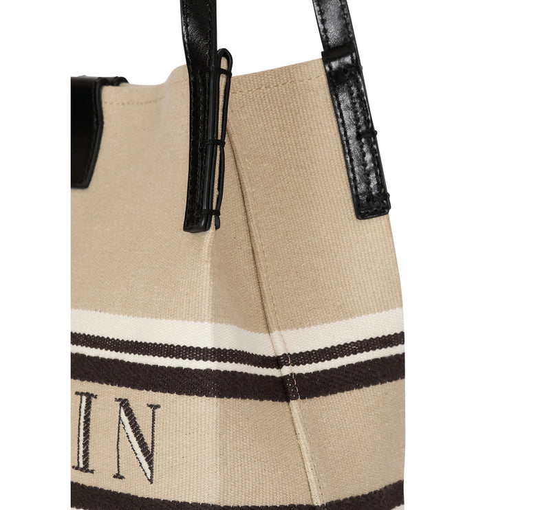 Balmain Women's Small Release Shopper Bag Beige