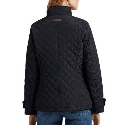 Ralph Lauren Women's Diamond-Quilted Mockneck Jacket  Dark Navy