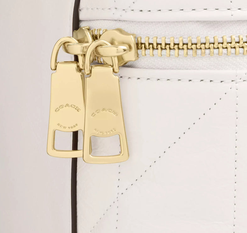 Coach Women's Rainer Crossbody Bag 18 With Quilting Gold/Chalk