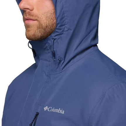 Columbia Men's Hikebound II Rain Jacket Dark Mountain/Collegiate Navy