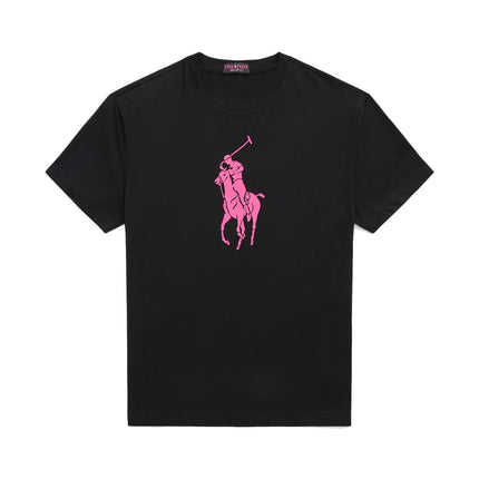 Polo Ralph Lauren Unisex Pink Pony Classic Fit Jersey T-Shirt Polo Black