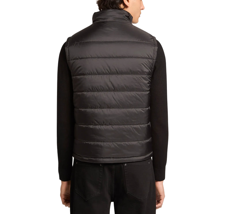 Michael Kors Men's Signature Logo Reversible Vest Black
