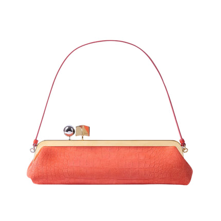 Jacquemus Women's The Salon Clutch Red Orange