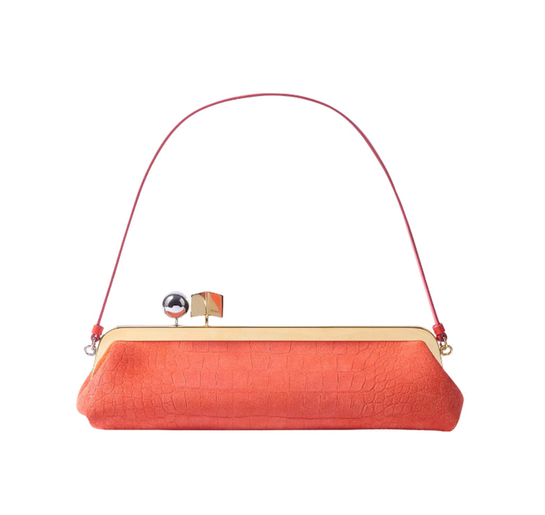 Jacquemus Women's The Salon Clutch Red Orange
