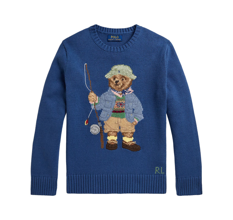 Polo Ralph Lauren Boy's Polo Bear Sweater Old Royal