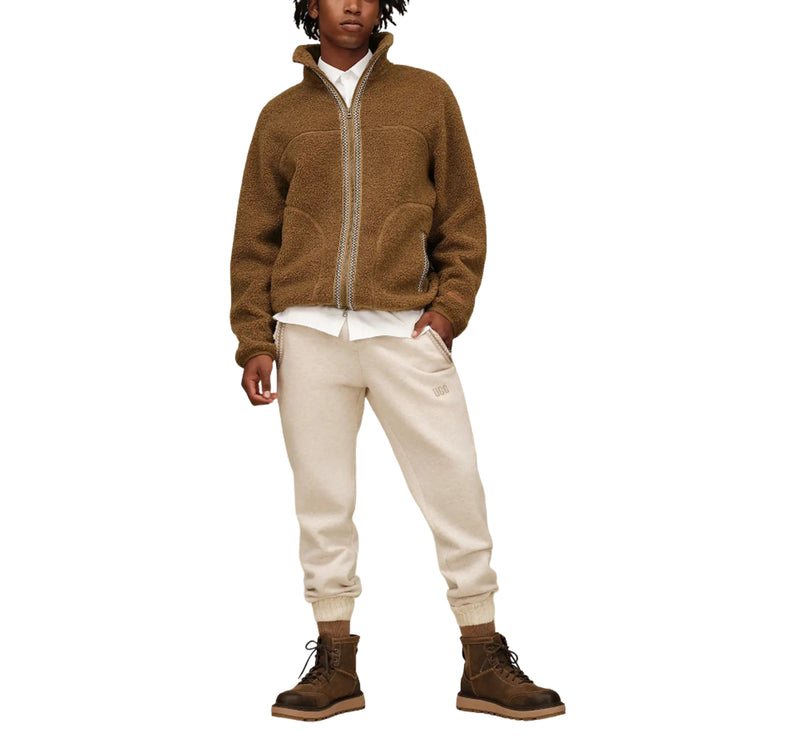 UGG Men's UGGbraid Full-Zip Jacket Coffee Grounds