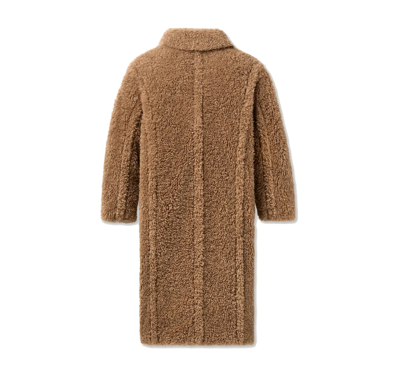 UGG Women's Gertrude Long Teddy Coat II Sand