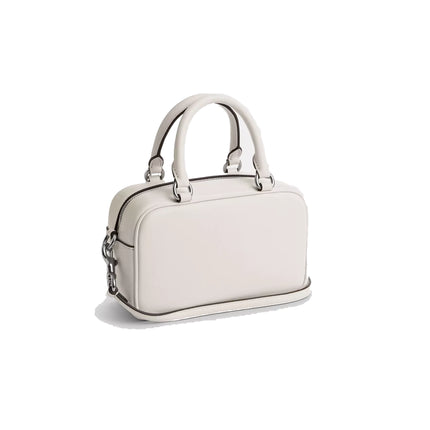 Coach Women's Satchel Crossbody Silver/Chalk