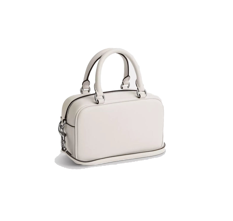 Coach Women's Satchel Crossbody Silver/Chalk