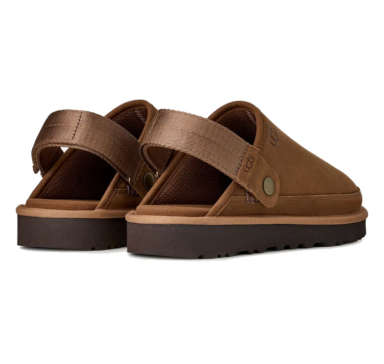 UGG Men's Goldencoast Clog II Nubuck Dark Chestnut