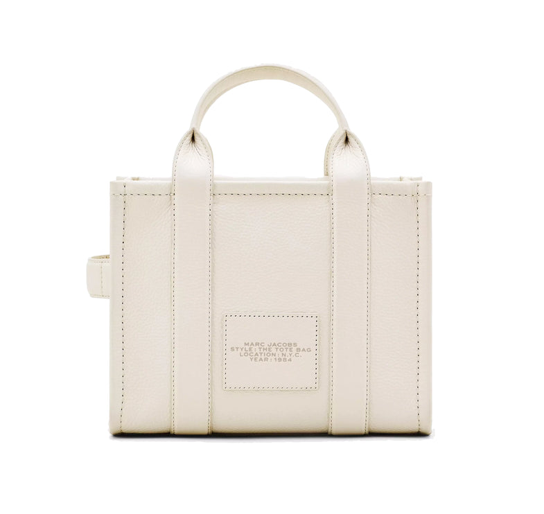 Marc Jacobs Women's The Leather Small Tote Bag Cotton/Silver