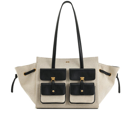 JW PEI Women's Linda Tote Bag Black Canvas