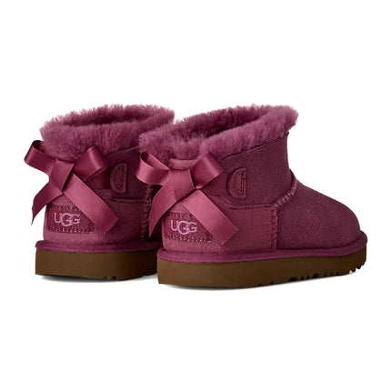 UGG Big Kids' Ultra Mini Bailey Bow Dark Winterberry